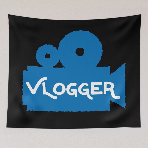 Item preview, Vlogger Camera - Rustic - Blue designed and sold by MOREDANKMEMES.