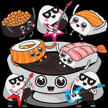 Artwork thumbnail, Sushi Rocks! by plushism