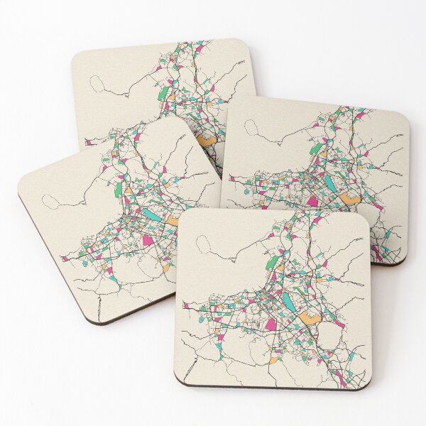 Item preview, Fukuoka, Japan Street Map designed and sold by A Deniz Akerman.