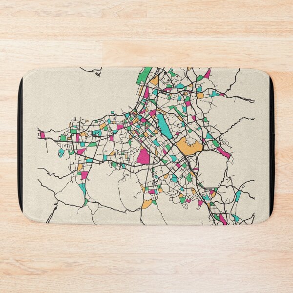 Item preview, Fukuoka, Japan Street Map designed and sold by A Deniz Akerman.