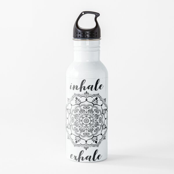 inhale/exhale mandala Water Bottle