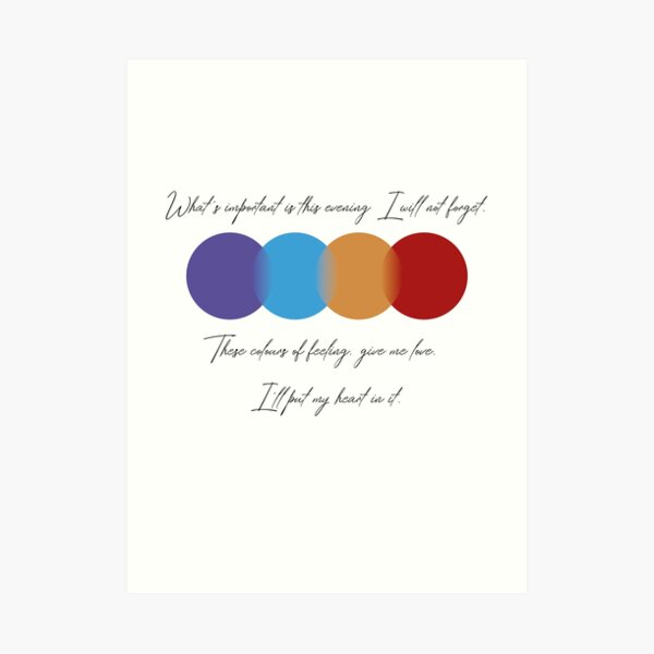 An evening I will not forget Art Print