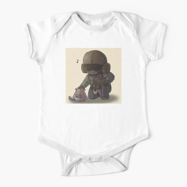 Army Love Animals Short Sleeve Baby One-Piece