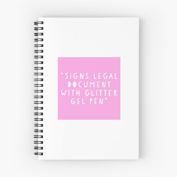 Item preview, Signs legal document with glitter gel pen designed and sold by Cssens.