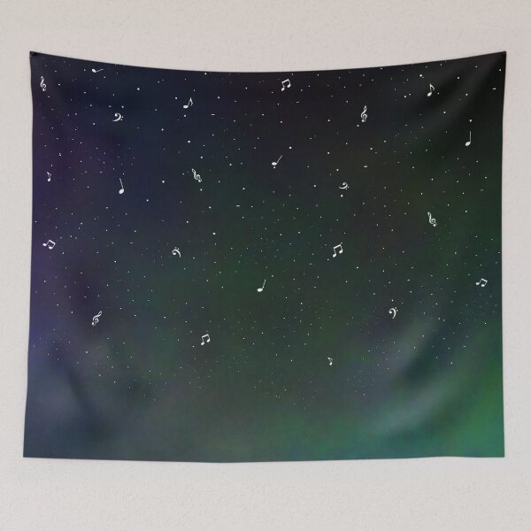 Item preview, Música de noche estrellada, notas en el espacio designed and sold by ML-Design-Guy.