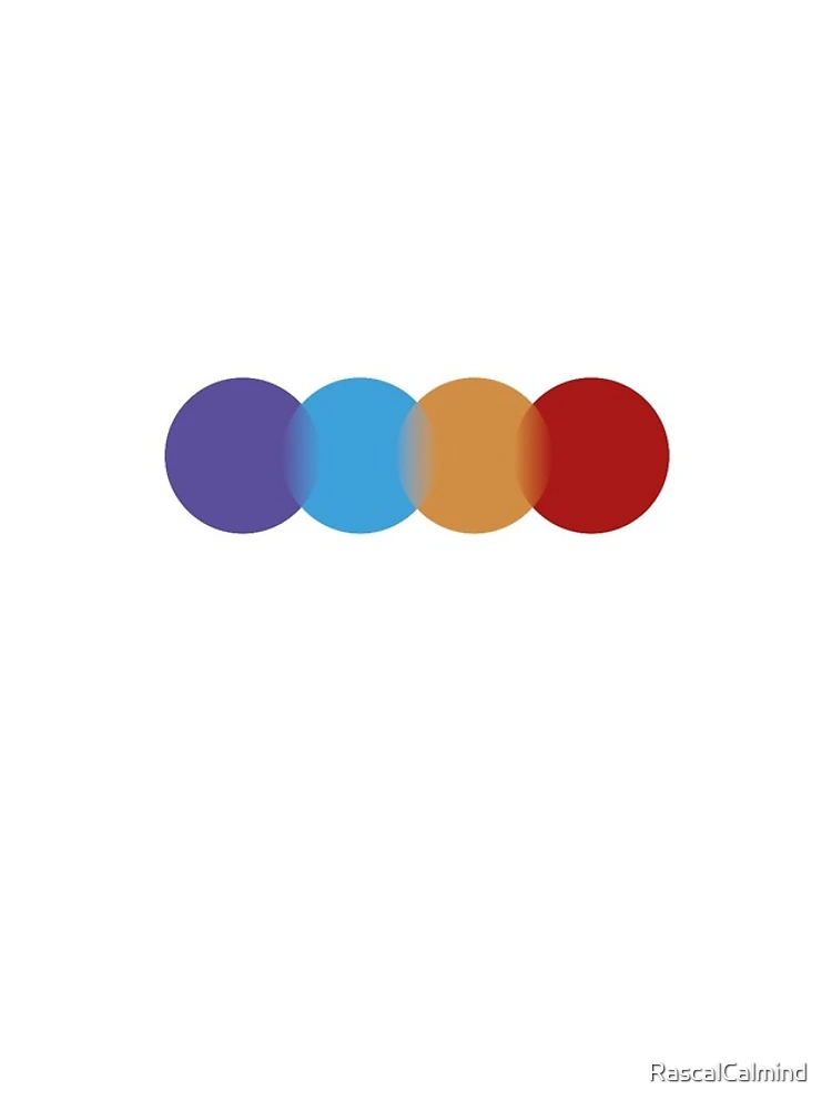 Thumbnail 5 of 5, iPhone Case, Purple Blue Orange Red designed and sold by RascalCalmind.
