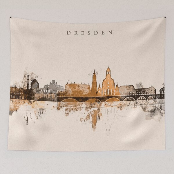 Item preview, Dresden Germany Warm Skyline designed and sold by DimDom.