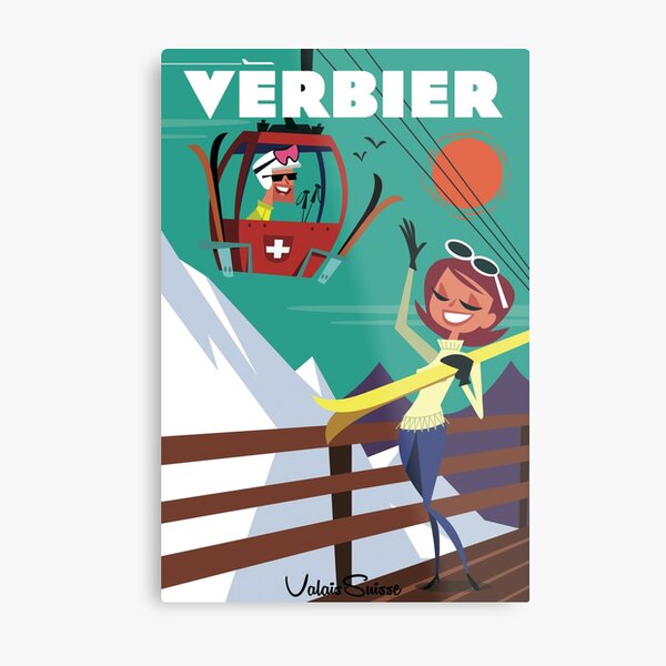 Item preview, Verbier ski poster designed and sold by Gary Godel.