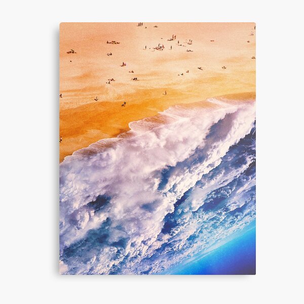 Near The Edge Metal Print