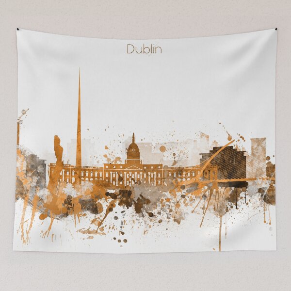 Item preview, Dublin Ireland Warm Skyline designed and sold by DimDom.