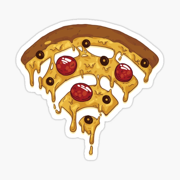 Best Friends Pizza Sticker by nmdesigns1