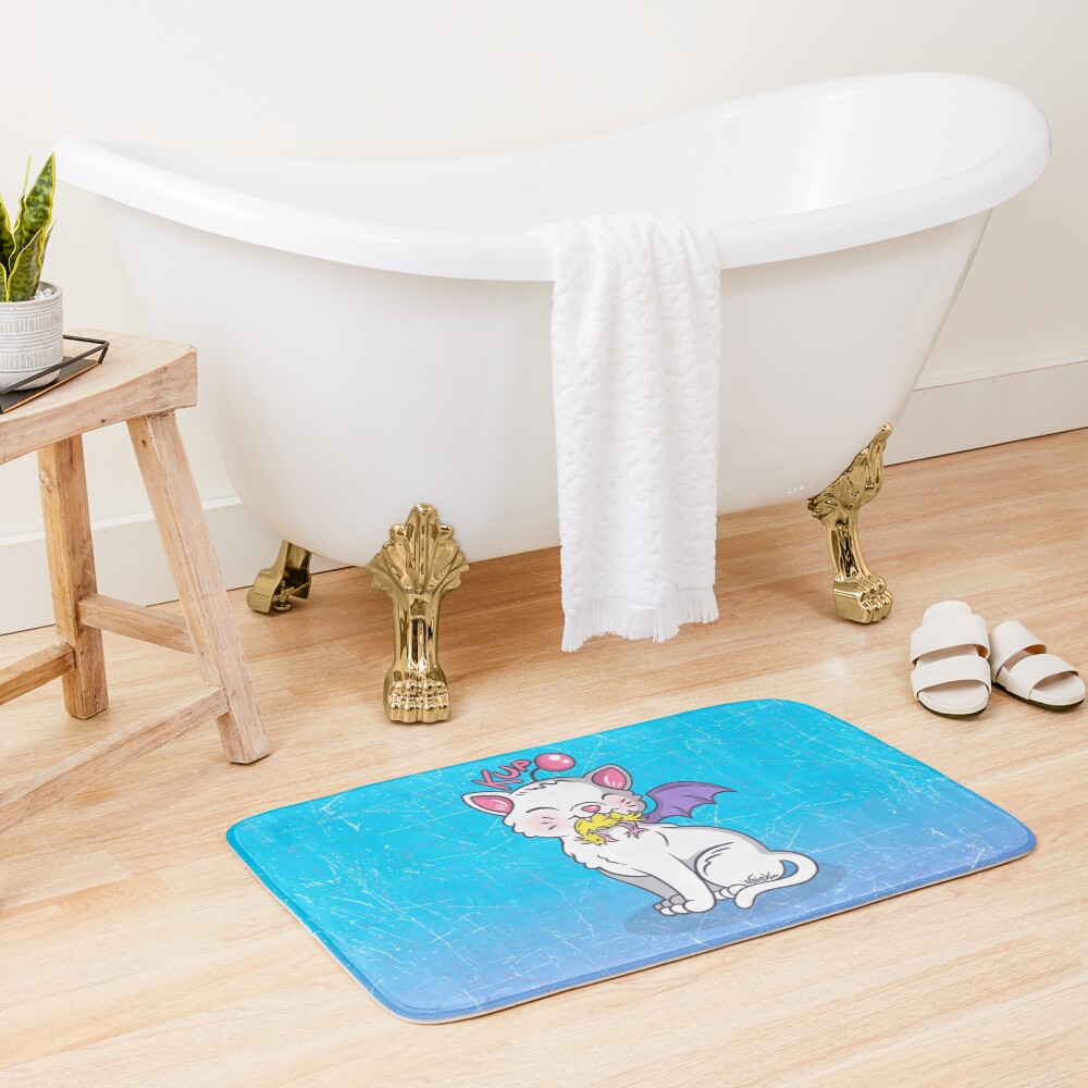 Moogle Cat Bath Mat