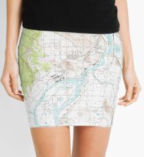 USGS Topo Map Oregon Klamath Falls 280412 1985 24000 Mini Skirt