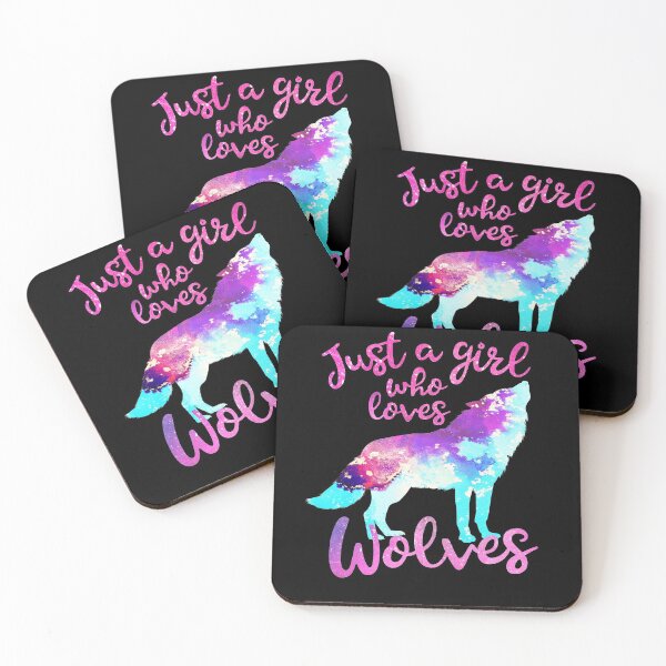 Item preview, Just a girl who loves Wolves designed and sold by PrettyPittie Shop.