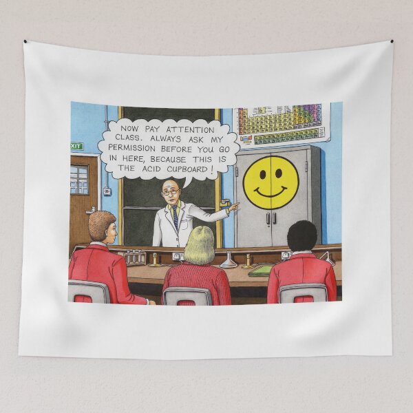 Item preview, Acid House music-inspired 1980s retro cartoon designed and sold by Retroblast.