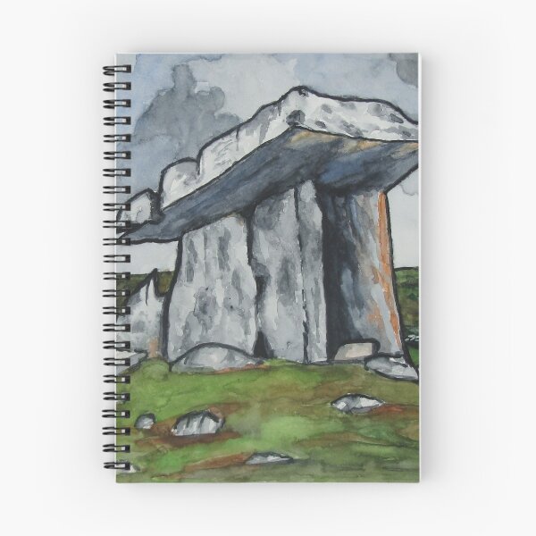 Item preview, Poulnabrone Dolmen, The Burren, Co. Clare, Ireland. Watercolour on 31 x 41cm watercolour paper. designed and sold by crowleyronan123.