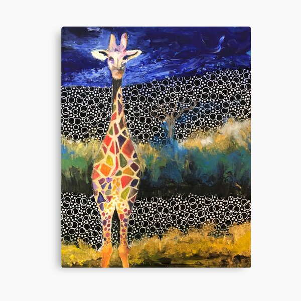 African Zebra Painting Canvas Print