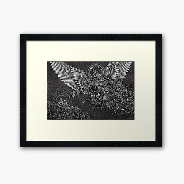 Godfield, The Creator Framed Art Print