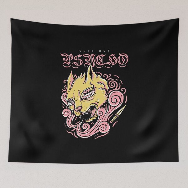 Item preview, Cute but Psycho Cat  designed and sold by ShineEyePirate.