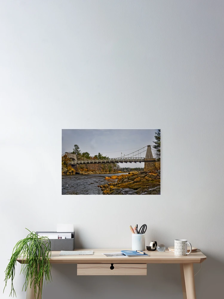Thumbnail 2 of 3, Poster, The Chain Bridge designed and sold by David McCrillis.