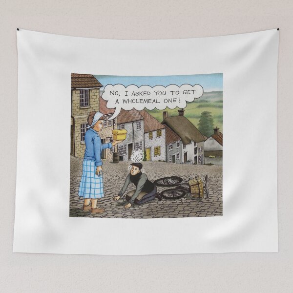 Artikelvorschau, Hovis Retro-Cartoon im Stil der 1970er Jahre entworfen und verkauft von Retroblast.