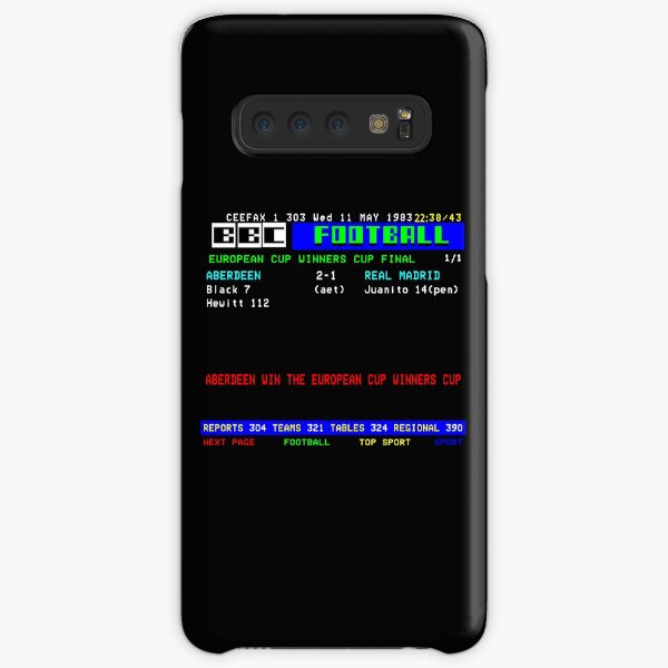 Aberdeen Cup Winners Cup Final 1983 CEEFAX Samsung Galaxy Snap Case