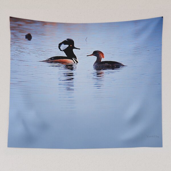 Item preview, Hooded Merganser Couple designed and sold by Yannik Hay.