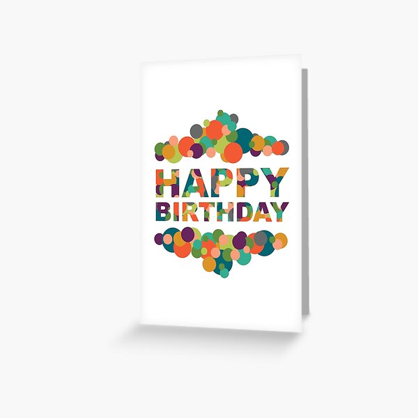 Happy Birthday Colors Greeting Card