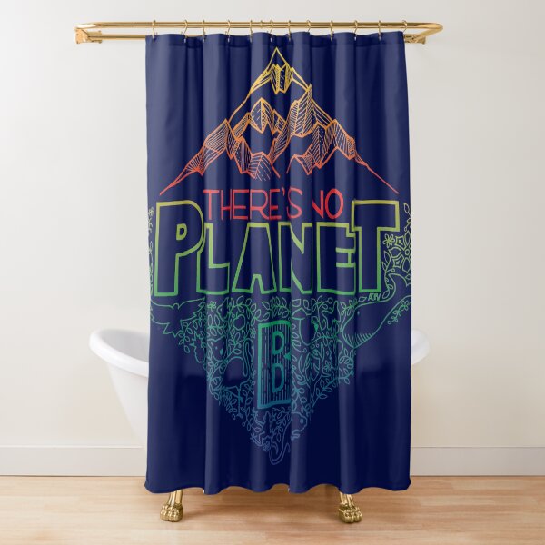 There is no planet B - color version Shower Curtain
