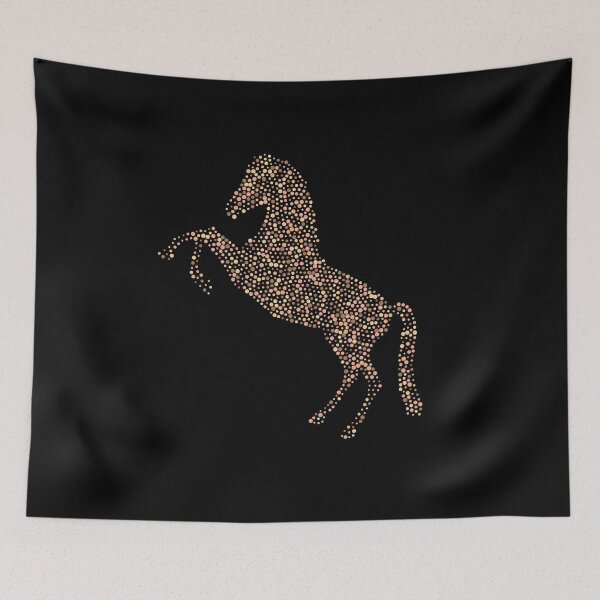Item preview, A horse abstract design made from small circles designed and sold by Gerald Waters.