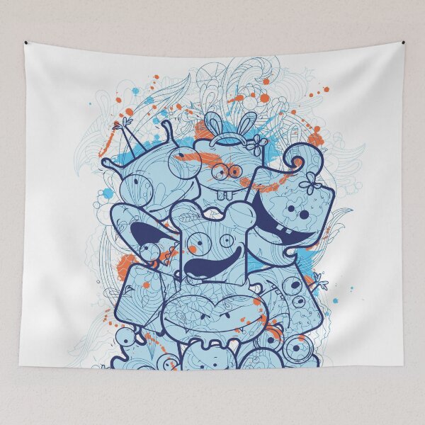 Aperçu de l'œuvre Fête fantôme animée créée et vendue par NekoTshirt.