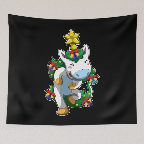 Item preview, Xmas Unicorn - Mythical Christmas Creature designed and sold by anziehend.