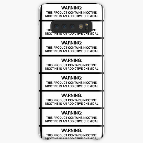 nicotine FDA warning Samsung Galaxy Snap Case