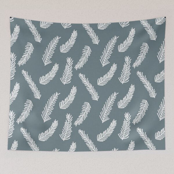 Item preview, Winter Evergreen Dark Blue designed and sold by Brittsmithart.