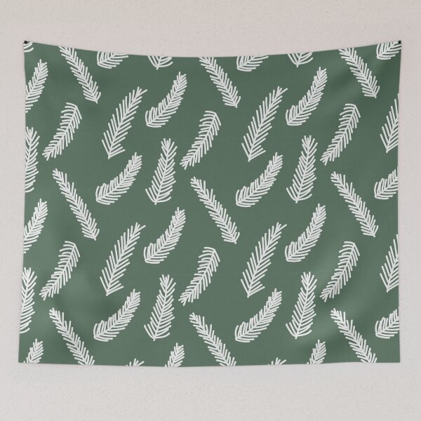 Item preview, Winter Evergreen Dark Green designed and sold by Brittsmithart.