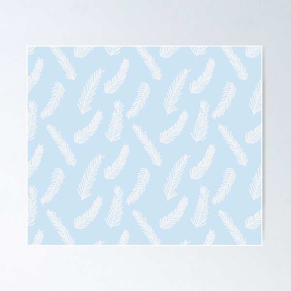 Item preview, Winter Evergreen Light Blue designed and sold by Brittsmithart.