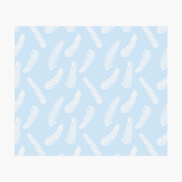 Item preview, Winter Evergreen Light Blue designed and sold by Brittsmithart.