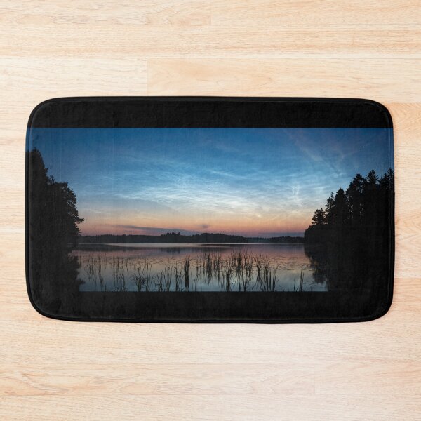 Item preview, Night shining clouds over lake designed and sold by Juhku.