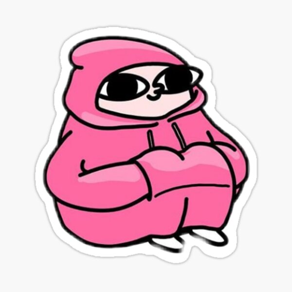 Ketnipz Pink Hoodie Sticker