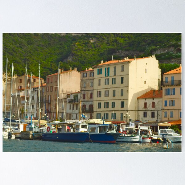Harbourlife in Bonifacio-Corsica Island Poster