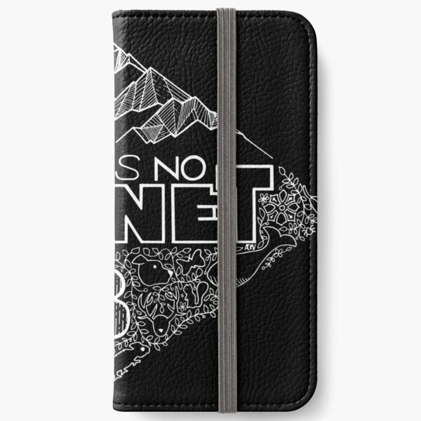 There is no planet B - black version iPhone Wallet
