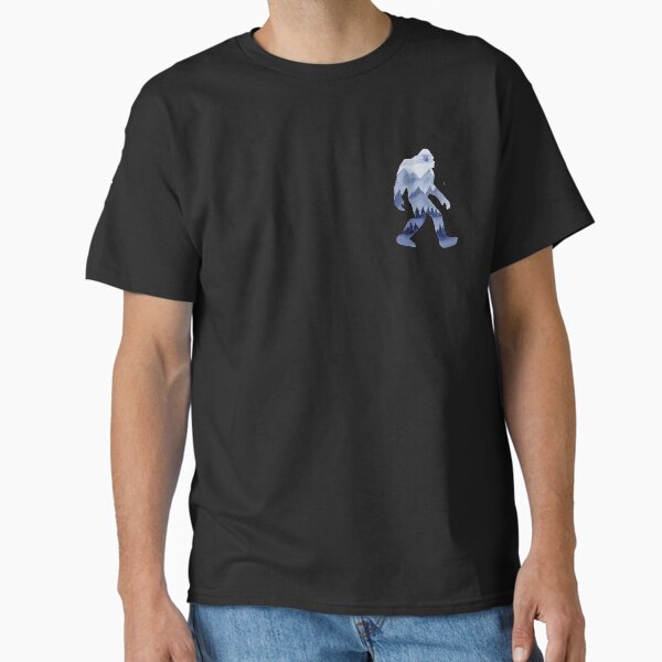 Item preview, Bigfoot Foggy landscape Silhouette designed and sold by emilyrussellart.