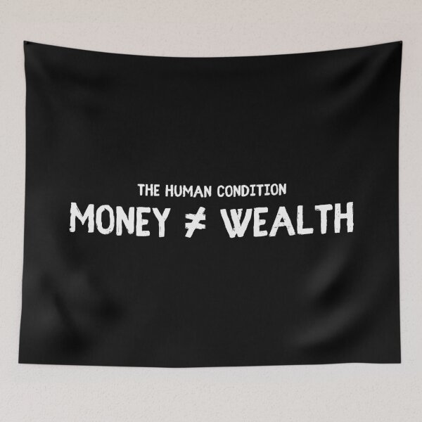Item preview, Money is Not the Key to Wealth designed and sold by usernate.