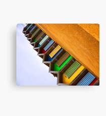 beach huts Canvas Print