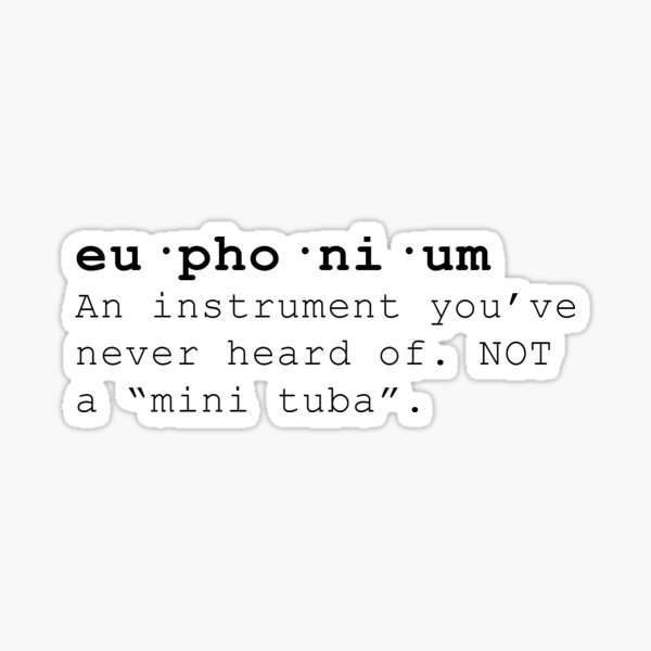 Item preview, Euphonium Definition designed and sold by p4nda.