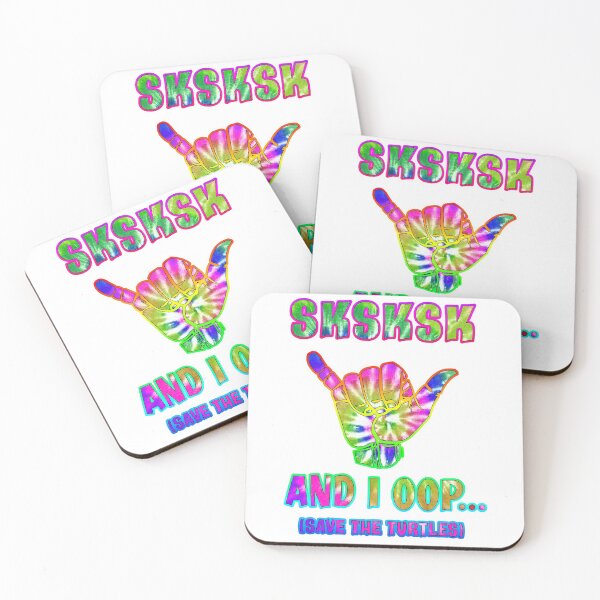 Item preview, Tie Dye Visco Girl SKSKSK And I Oop... Save the Turtles Scrunchie Hydroflask Turtle  designed and sold by TrialNError.