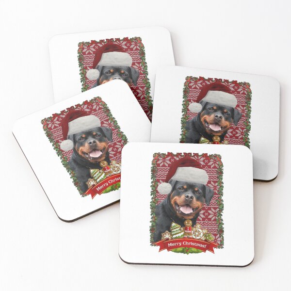 Item preview, Rottweiler Merry Christmas Santa Hat designed and sold by AKindChap.