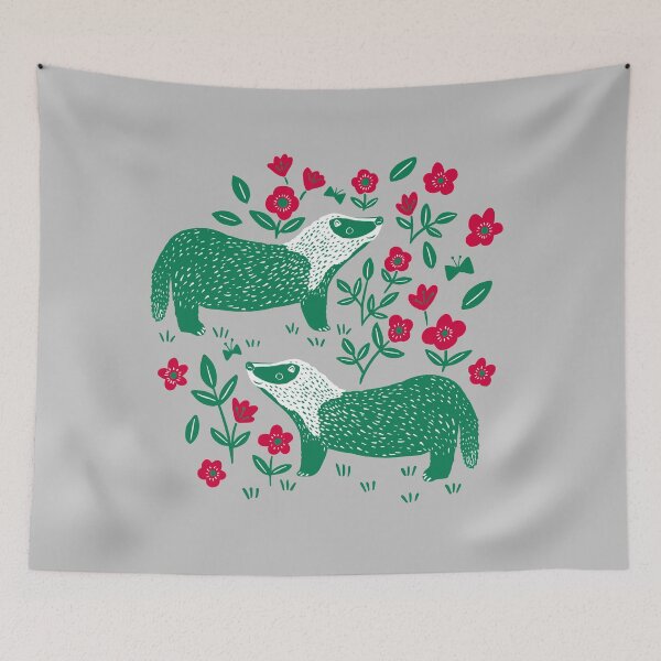 Item preview, Festive Badgers designed and sold by Jacqueline Hurd.