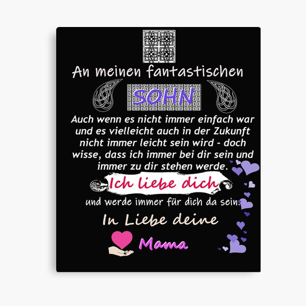 Wunderbarer Tochter Mutter Spruch Leinwanddruck Von Myriala Redbubble