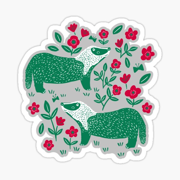 Item preview, Festive Badgers designed and sold by Jacqueline Hurd.